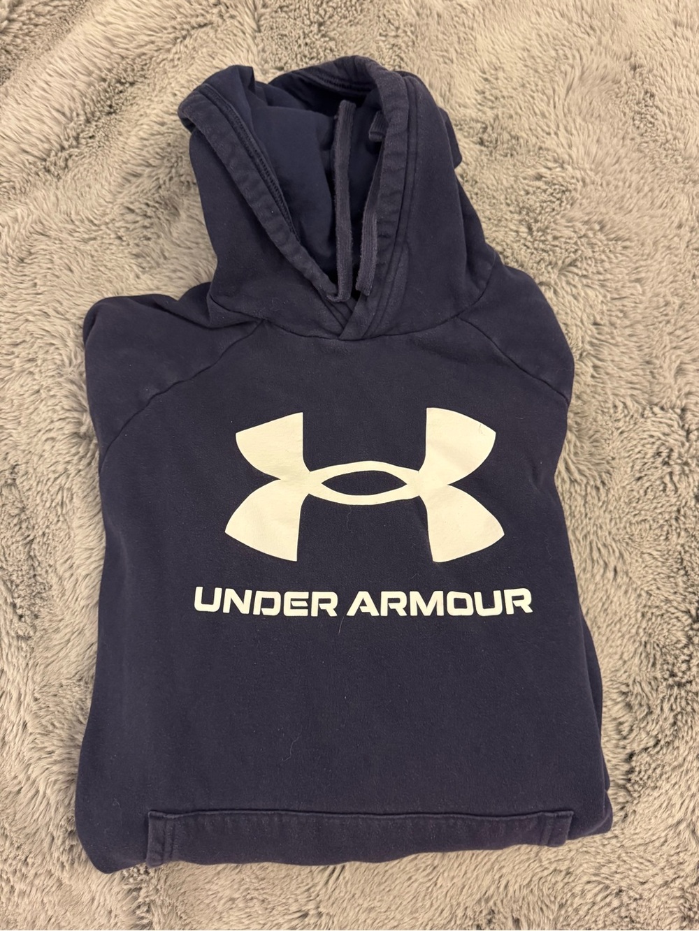 Under Armour Men’s Navy Hoodie with Logo